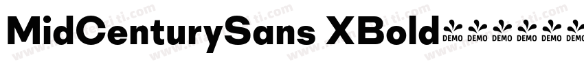 MidCenturySans XBold字体转换